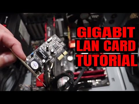 kartu ethernet yang dipasangkan ke dalam slot tambahan komputer untuk